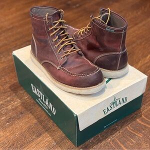 Eastland Men's Oxblood Moc Toe Work Boots